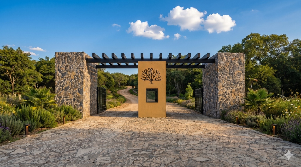 Entrada principal de Manantial Santa Cecilia